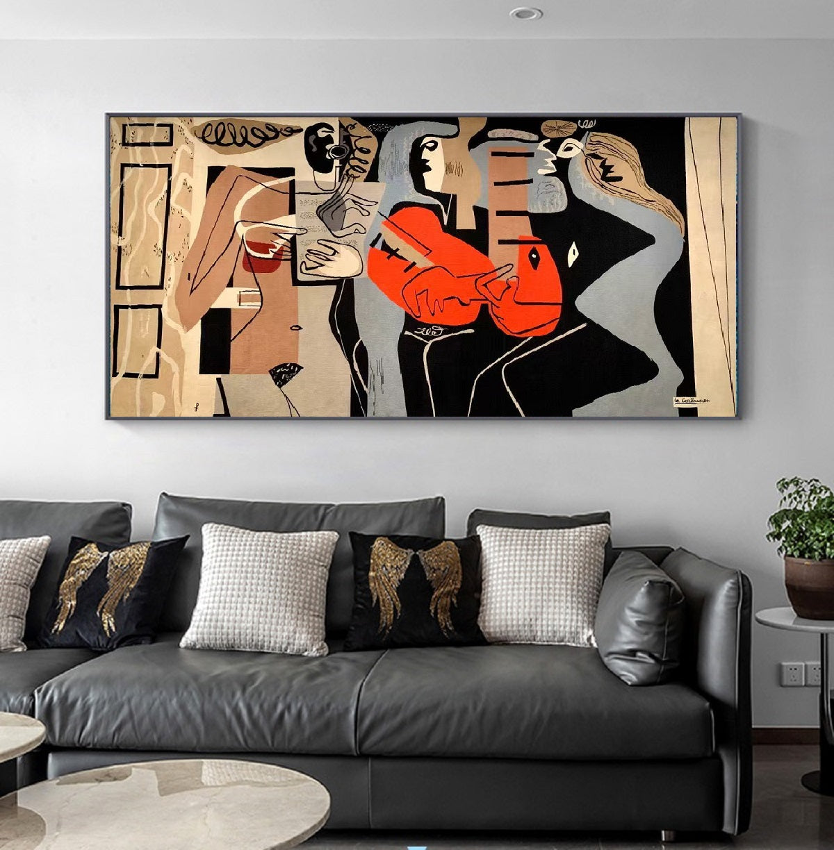 Handcrafted Abstract Painting, Modern Wall Art for Home Decor AB2125