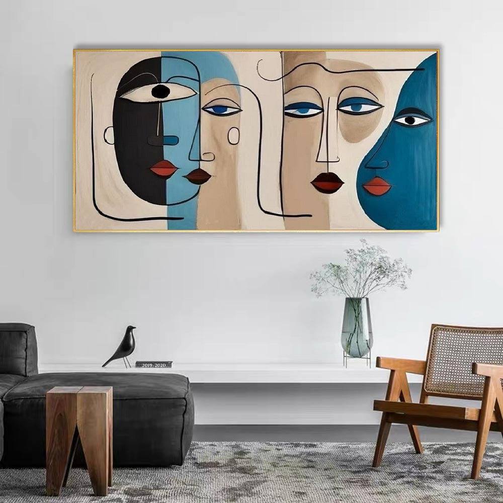 Handcrafted Abstract Painting, Modern Wall Art for Home Decor AB2127