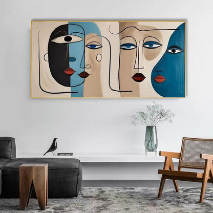 Handcrafted Abstract Painting, Modern Wall Art for Home Decor AB2127