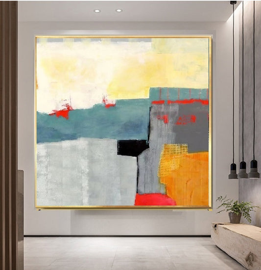 Handcrafted Abstract Painting Fine Wall Art For Homedecor AB3005A
