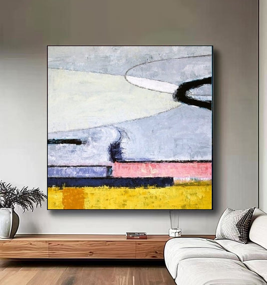 Handcrafted Abstract Painting Fine Wall Art For Homedecor AB3010B