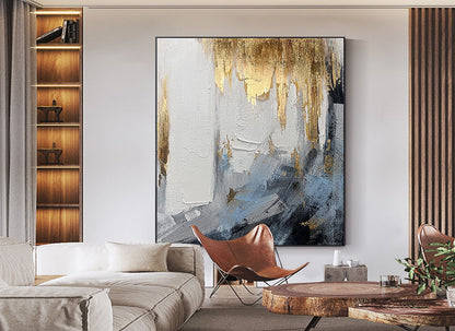 Handcrafted Abstract Painting, Modern Wall Art for Home Decor AB3021