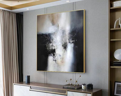 Handcrafted Abstract Painting, Modern Wall Art for Home Decor AB3022