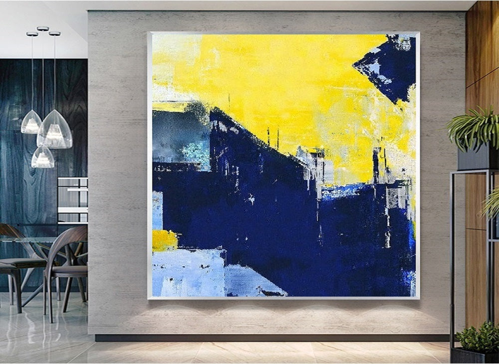 Handcrafted Abstract Painting, Modern Wall Art for Home Decor AB3026