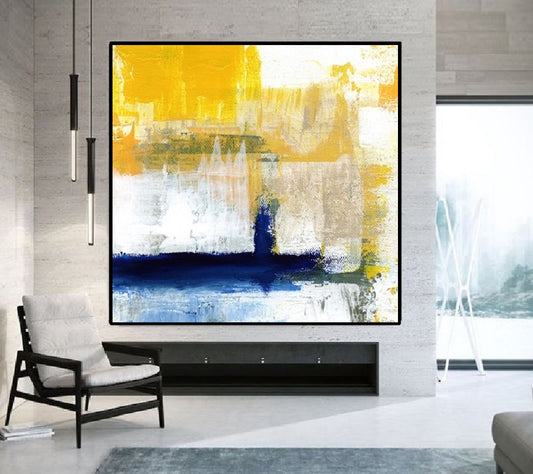 Handcrafted Abstract Painting, Modern Wall Art for Home Decor AB3027