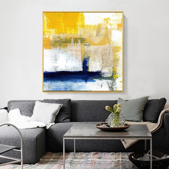 Handcrafted Abstract Painting, Modern Wall Art for Home Decor AB3027