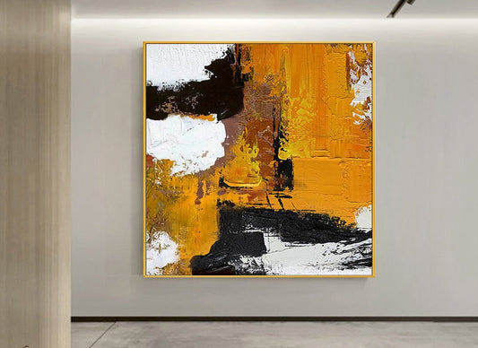 Handcrafted Abstract Painting, Modern Wall Art for Home Decor AB3030