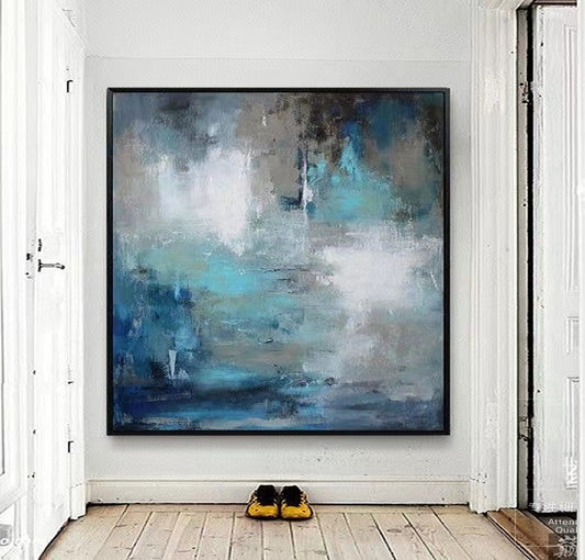 Handcrafted Abstract Painting, Modern Wall Art for Home Decor AB3033