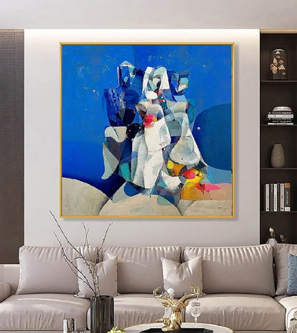 Handcrafted Abstract Painting, Modern Wall Art for Home Decor AB3036A