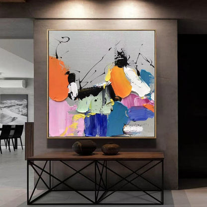 Handcrafted Abstract Painting, Modern Wall Art for Home Decor AB3037