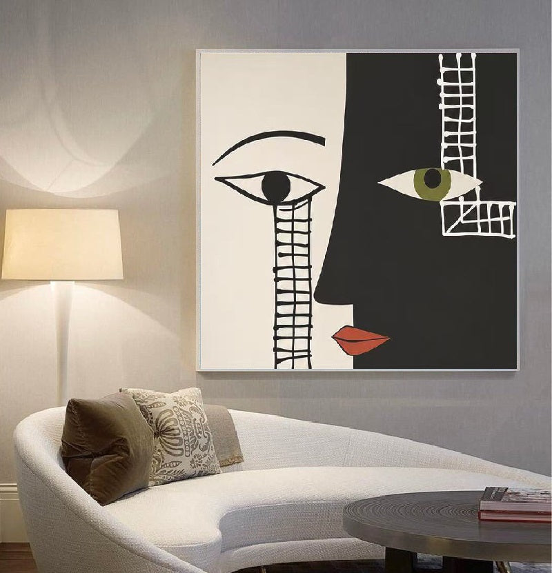 Handcrafted Abstract Painting, Modern Wall Art for Home Decor AB3044