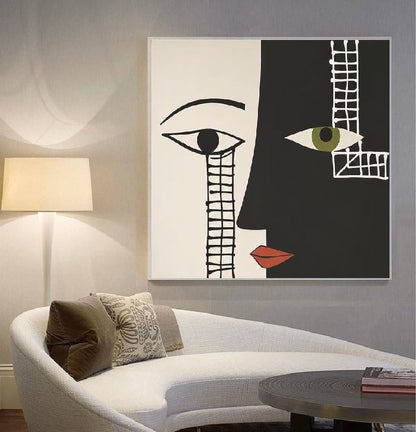 Handcrafted Abstract Painting, Modern Wall Art for Home Decor AB3044