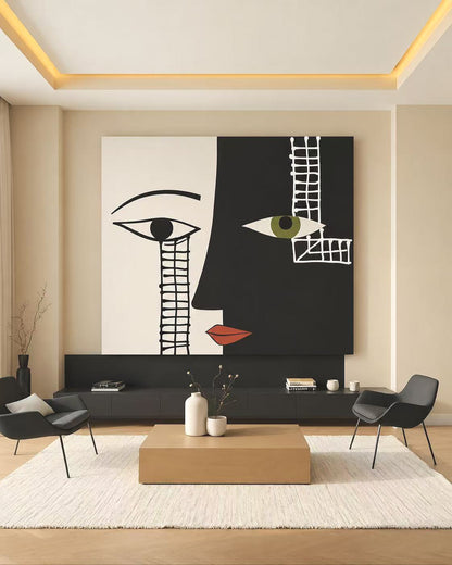 Handcrafted Abstract Painting, Modern Wall Art for Home Decor AB3044