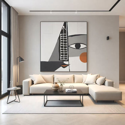 Handcrafted Abstract Painting, Modern Wall Art for Home Decor AB3045
