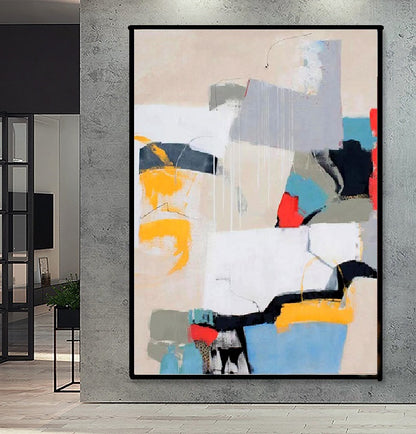 Handcrafted  Oil Paintings Acrylic paintings On Canvas Abstract paintings Wall Art MA1251E