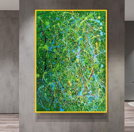 Handcrafted Abstract Painting Fine Art For Homedecor MA1211