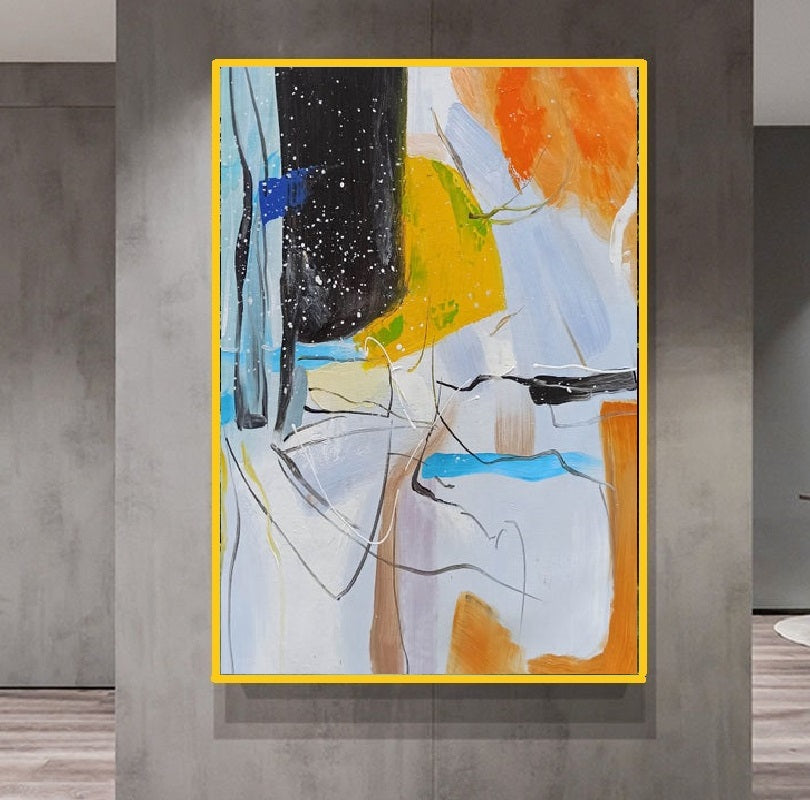 Handcrafted Abstract Painting Fine Art For Homedecor MA1010