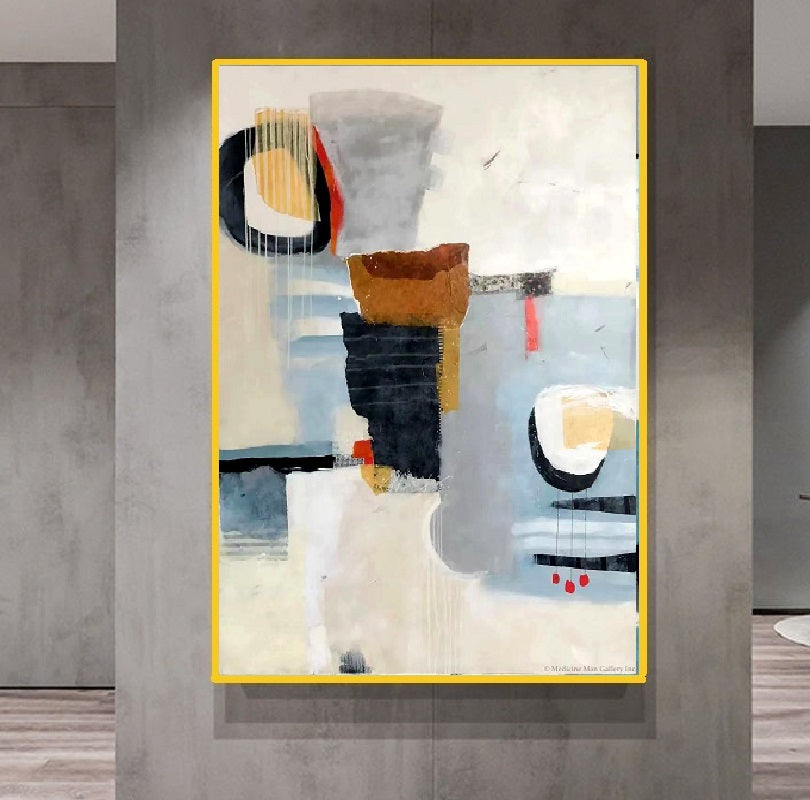 Handcrafted Abstract Painting Fine Art For Homedecor MA1251B