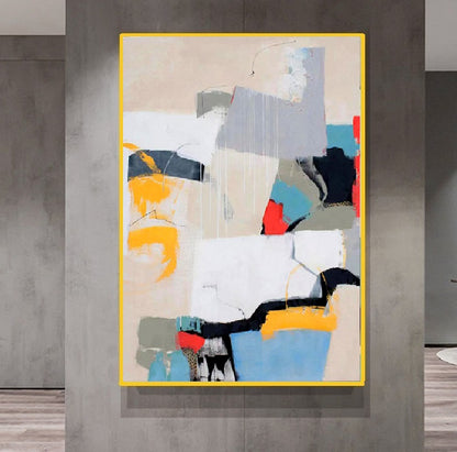 Handcrafted  Oil Paintings Acrylic paintings On Canvas Abstract paintings Wall Art MA1251E