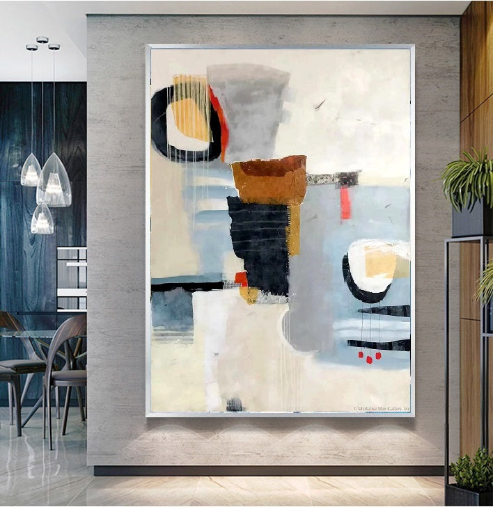 Handcrafted Abstract Painting Fine Art For Homedecor MA1251B