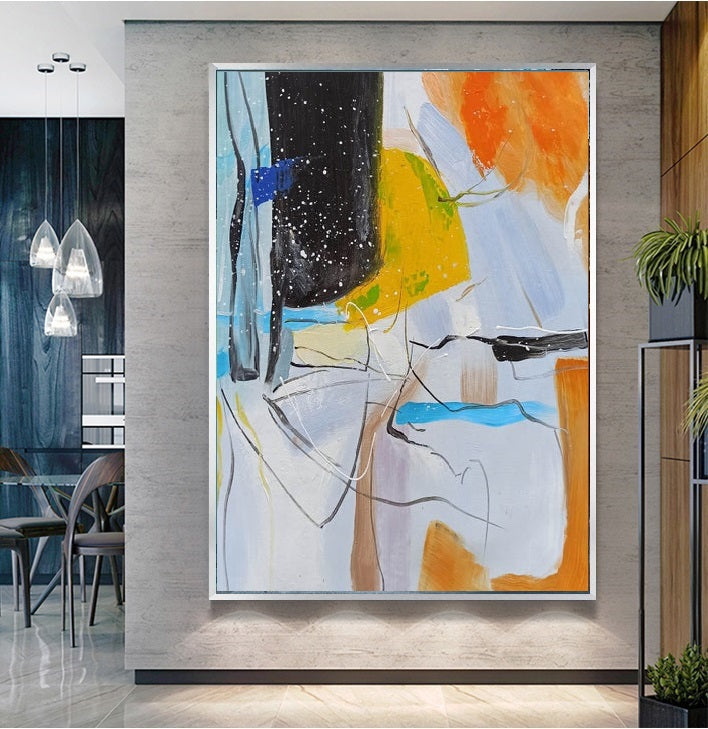 Handcrafted Abstract Painting Fine Art For Homedecor MA1010