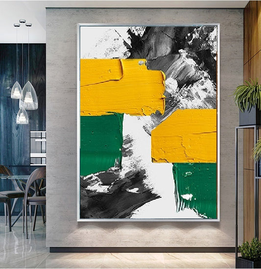 Handcrafted Abstract Painting Fine Art For Homedecor MA1016B