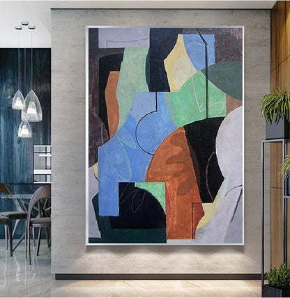 Handcrafted Abstract Painting Fine Art For Homedecor MA1184