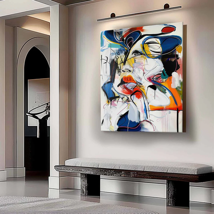 Handcrafted Abstract Painting Graffiti Art For Homedecor GA1008