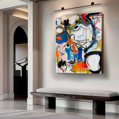 Handcrafted Abstract Painting Graffiti Art For Homedecor GA1010
