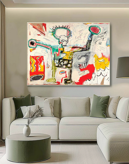 Handcrafted Abstract Painting Graffiti Wall Art For Home Decor GA1010