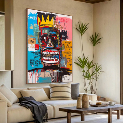 Handcrafted Abstract Painting Graffiti Art For Homedecor GA1016
