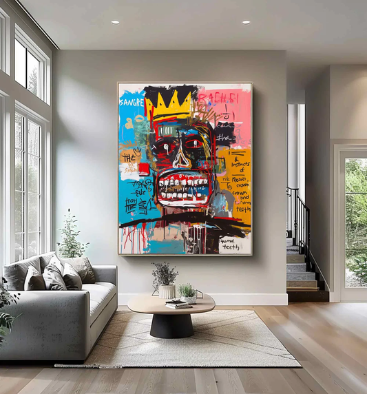 Handcrafted Abstract Painting Graffiti Art For Homedecor GA1016
