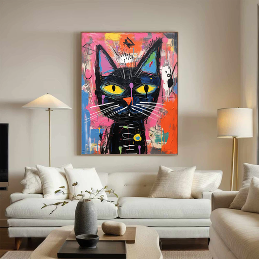 Handcrafted Abstract Painting Graffiti Art For Homedecor GA1019