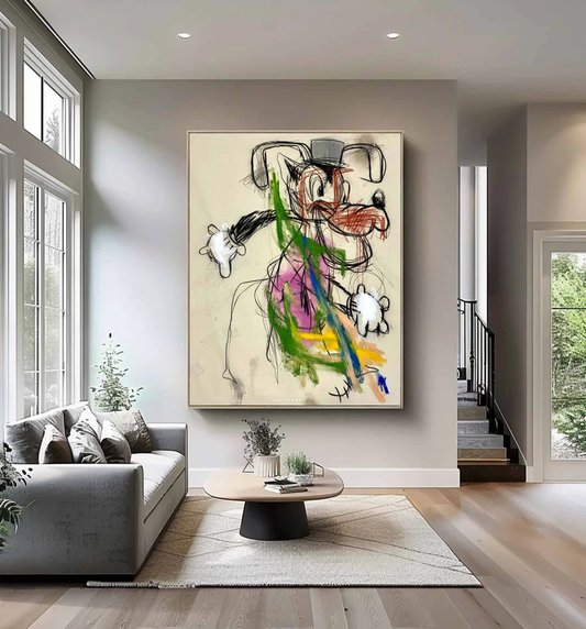 Handcrafted Abstract Painting Graffiti Art For Homedecor GA1020