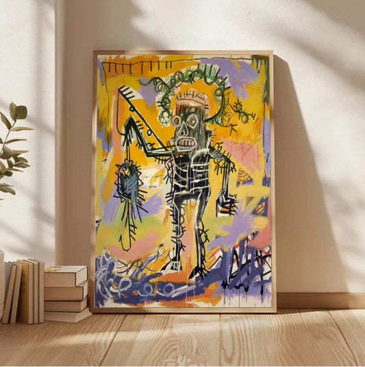 Handcrafted Abstract Painting Graffiti Art For Homedecor GA1023