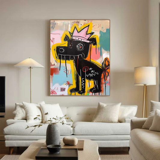 Handcrafted Abstract Painting Graffiti Art For Homedecor GA1024