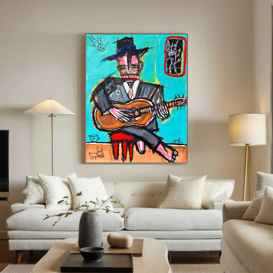 Handcrafted Abstract Painting Graffiti Art For Homedecor GA1026