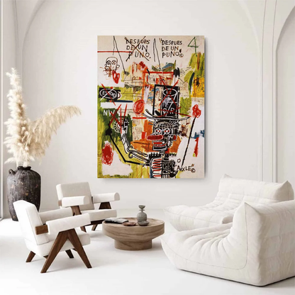 Handcrafted Abstract Painting Graffiti Art For Homedecor GA1028