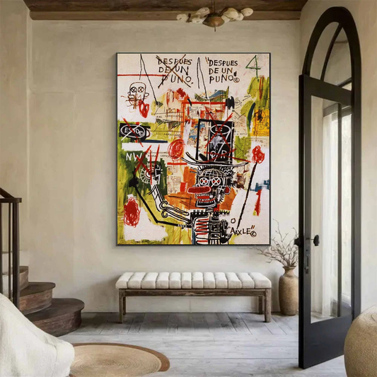 Handcrafted Abstract Painting Graffiti Art For Homedecor GA1028