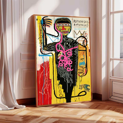 Handcrafted Abstract Painting Graffiti Art For Homedecor GA1029