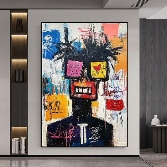 Handcrafted Abstract Painting Graffiti Art For Homedecor GA1032