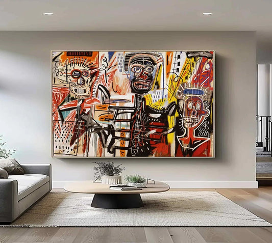 Handcrafted Abstract Painting Graffiti Art For Homedecor GA1034