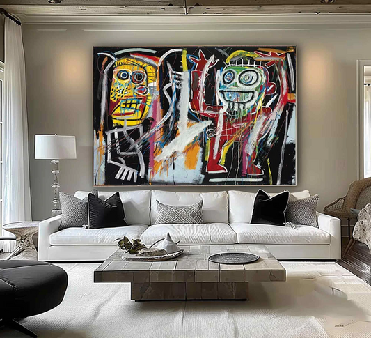 Handcrafted Abstract Painting Graffiti Art For Homedecor GA1035