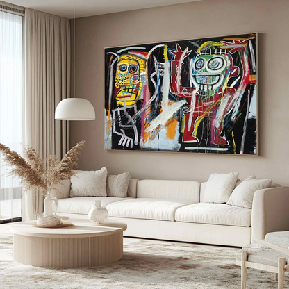 Handcrafted Abstract Painting Graffiti Art For Homedecor GA1035