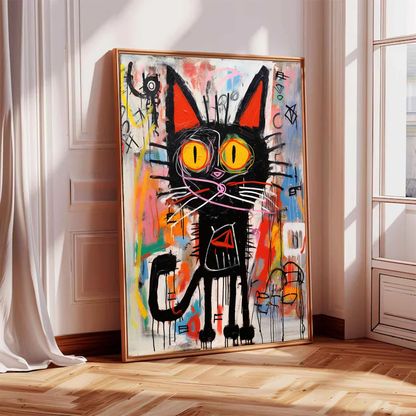 Handcrafted Abstract Painting Graffiti Art For Homedecor GA1037