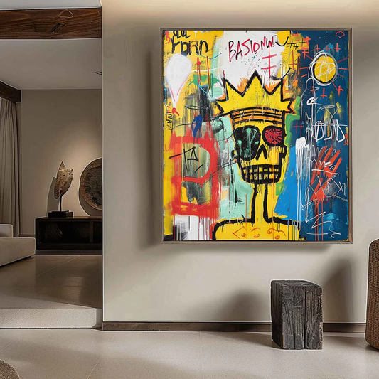 Handcrafted Abstract Painting Graffiti Art For Homedecor GA1038