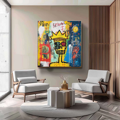 Handcrafted Abstract Painting Graffiti Art For Homedecor GA1038