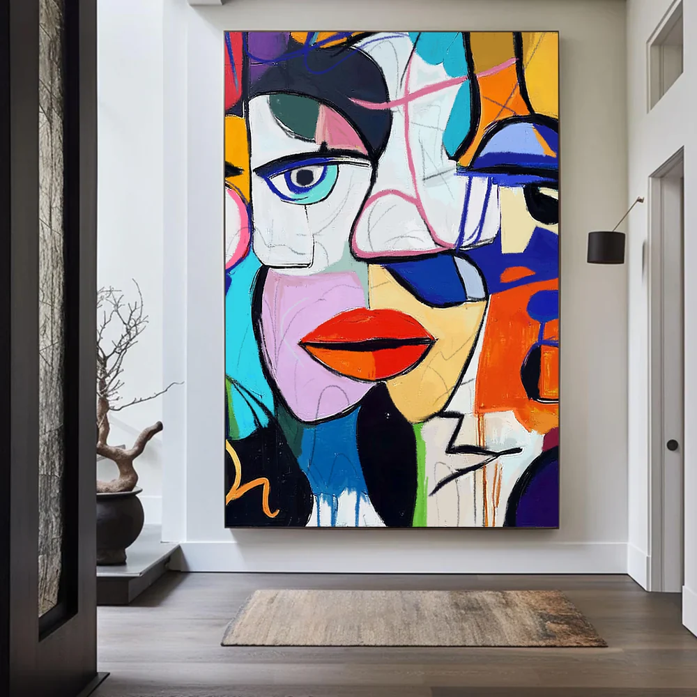 Handcrafted Abstract Painting Graffiti Wall Art For Home Decor GA1042