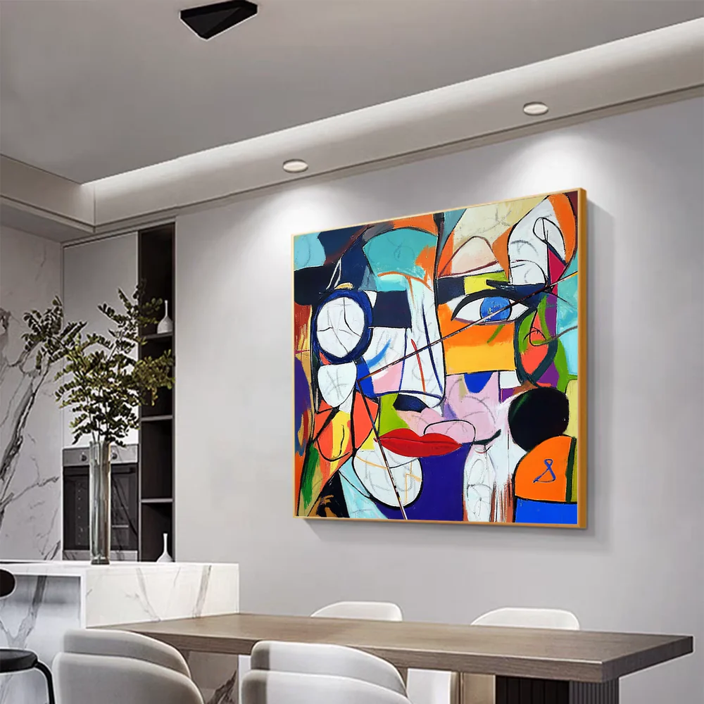 Handcrafted Abstract Painting Graffiti Wall Art For Home Decor GA1044