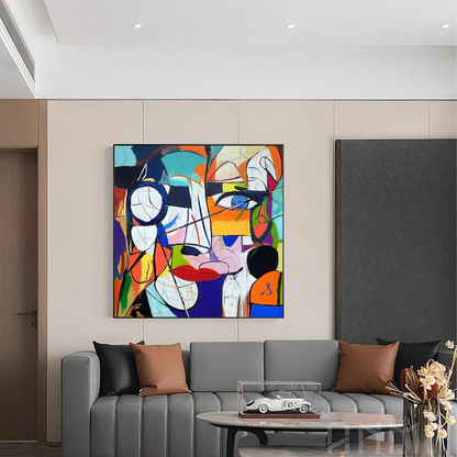 Handcrafted Abstract Painting Graffiti Wall Art For Home Decor GA1044